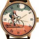 BEAUTIFUL BRONZE FINISH TOUR DE FRANCE VINTAGE CYCLE ART BRASS COLLECTIBLE WATCH BEAUTIFUL BRONZE FINISH TOUR DE FRANCE VINTAGE CYCLE ART BRASS COLLECTIBLE WATCH