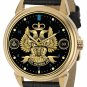 MASONIC 33rd SCOTTISH RITE CLASSIC MEDALLION DIAL SOLID BRASS 40 mm WRIST WATCH