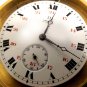 ANTIQUE 1890s FAMOUS SWISS-MADE MOVEMENT RECOVERY TO BRASS & CRYSTAL BALL WATCH