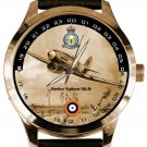 HAWKER TYPHOON WW-II RAF FIGHTER AIRCRAFT MONOCHROME GOLD DIAL COLLECTIBLE WATCH HAWKER TYPHOON WW-II RAF FIGHTER AIRCRAFT MONOCHROME GOLD DIAL COLLECTIBLE WATCH