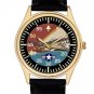 P-51 MUSTANG FIGHTER ART SOLID BRASS VINTAGE RETRO STYLE USAF SOLID BRASS WATCH