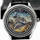 CLASSIC RAILWAY REGULATOR VINTAGE STEAM ENGINE ART SOLID BRASS 40 mm WRIST WATCH CLASSIC RAILWAY REGULATOR VINTAGE STEAM ENGINE ART SOLID BRASS 40 mm WRIST WATCH