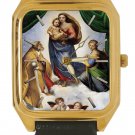RAPHAEL SISTINE MADONNA & THE CHERUBS , FINE QUALITY RENAISSANCE ART WRIST WATCH