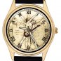 COOL ROCK ART LEONARDO DA VINCI VITRUVIAN MAN PLAYS ELECTRIC GUITAR WRIST WATCH