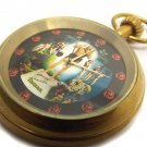 TARZAN THE APEMAN JOHNNY WEISSMULLER SOLID BRASS 17J MECHANICAL POCKET WATCH