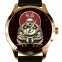 THE LAUGHING BUDDHA BEAUTIFUL SOLID BRASS GOOD LUCK CHARM SYMBOLIC ART WATCH