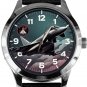 EUROFIGHTER TYPHOON FIGHTER JET ART COLLECTIBLE SOLID BRASS WATCH w GIFT BOX