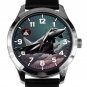 EUROFIGHTER TYPHOON FIGHTER JET ART COLLECTIBLE SOLID BRASS WATCH w GIFT BOX