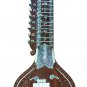 REINFORCED NECK INDIAN RIGHT-HANDED ACOUSTIC ELECTRIC SITAR w TOP GUITAR TUNERS
