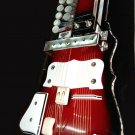 PRO-GRADE CHERRY RED SHAHI BAAJA - FUSION OF ELECTRIC GUITAR KEYBOARDS & HARP