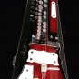 PRO-GRADE CHERRY RED SHAHI BAAJA - FUSION OF ELECTRIC GUITAR KEYBOARDS & HARP