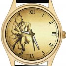 VINTAGE SEPIA PARCHMENT ART TINTIN SOLID BRASS COLLECTIBLE 40 mm WRIST WATCH VINTAGE SEPIA PARCHMENT ART TINTIN SOLID BRASS COLLECTIBLE 40 mm WRIST WATCH