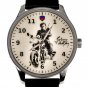 Tribute to Johnny Hallyday, Johnny on his Moto, Solid Brass Collectible Watch