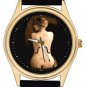 LE VIOLON D'INGRES CLASSIC MAN RAY NUDE COLLECTIBLE SOLID BRASS 40mm WRIST WATCH