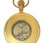 VINTAGE LUCKY LADY MOTOR OIL GASOLINE COLLECTIBLE 17 JEWEL WINDING POCKET WATCH