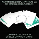 For Electric Sitar All Steel German Roslau 7+13 Sitar String Set Electromagnetic