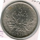 1971 5 francs XF-45