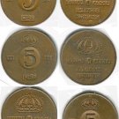 Sweden 5 ore Lot x3 High Grades