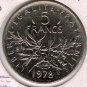 1978 5 Francs XF