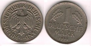 1958-J 1 Deutsche-Mark XF