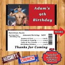 WWE Wrestling Birthday Candy Bar Wrappers 10 each Personalized
