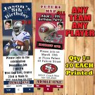 Football NFL Birthday Invitations 10 ea with Env Personalized