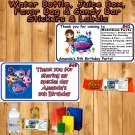 Littlest Pet Shop Birthday 1 Sheet Favor Water Bottle Stickers Labels Personalized