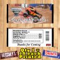 Monster Jam Truck Birthday Candy Bar Wrappers 10 ea Personalized