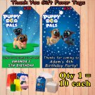Puppy Dog Pals Birthday 10 ea Favor Tags Gift Tags Thank You Tags Personalized