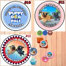 Puppy Dog Pals Birthday Stickers Round 1 Sheet Personalized