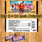 Ralph Breaks The Internet Birthday Candy Bar Wrappers 10 ea Personalized