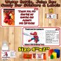 Spiderman Super Hero Birthday 1 Sheet Favor Water Bottle Stickers Labels Personalized