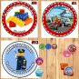 Lego Birthday Stickers Round 1 Sheet Personalized