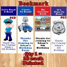 Police Policeman 10 ea Favor Bookmarks Personalized