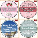 Bridal Shower Wedding Stickers Round Stickers 1 Sheet Personalized Custom Made