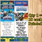 Skylanders Birthday Invitations 10 ea Personalized Custom Made