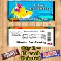 Baby Shark Birthday Candy Bar Wrapper 10 ea Personalized