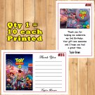 Toy Story 4 Birthday Thank You Cards 10 ea Personalized Custom Made