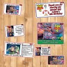 Toy Story 4 Birthday 1 Sheet Favor Water Bottle Stickers Labels Personalized