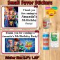 Toy Story 4 Birthday 1 Sheet Favor Water Bottle Stickers Labels Personalized