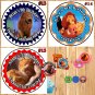Lion King Birthday Stickers Round Water Bottle Favor Stickers 1 Sheet Personalized