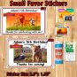 Lion King Birthday 1 Sheet Favor Water Bottle Stickers Labels Personalized