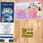 Disney Princess Birthday Invitations 10 ea Personalized Custom Made