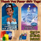 Disney Princess Favor Tags Gift Tags Thank You Tags 10 ea Personalized