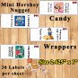 Disney Princess Birthday 1 Sheet Favor Water Bottle Stickers Labels Personalized