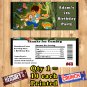 Dora The Explorer or Go Diego Go Birthday Candy Bar Wrapper 10 ea Personalized