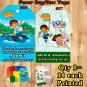 Dora The Explorer or Go Diego Go Favor Tags Gift Tags Thank You Tags 10 ea Personalized