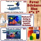 Finding Dory Finding Nemo Birthday 1 Sheet Address  Nugget Water Bottle Stickers Labels Personalized