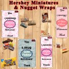 Retirement Hershey Miniature & Nugget Wraps Personalized