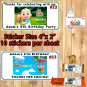 CoComelon Birthday 1 Sheet Favor Water Bottle Stickers Labels Personalized